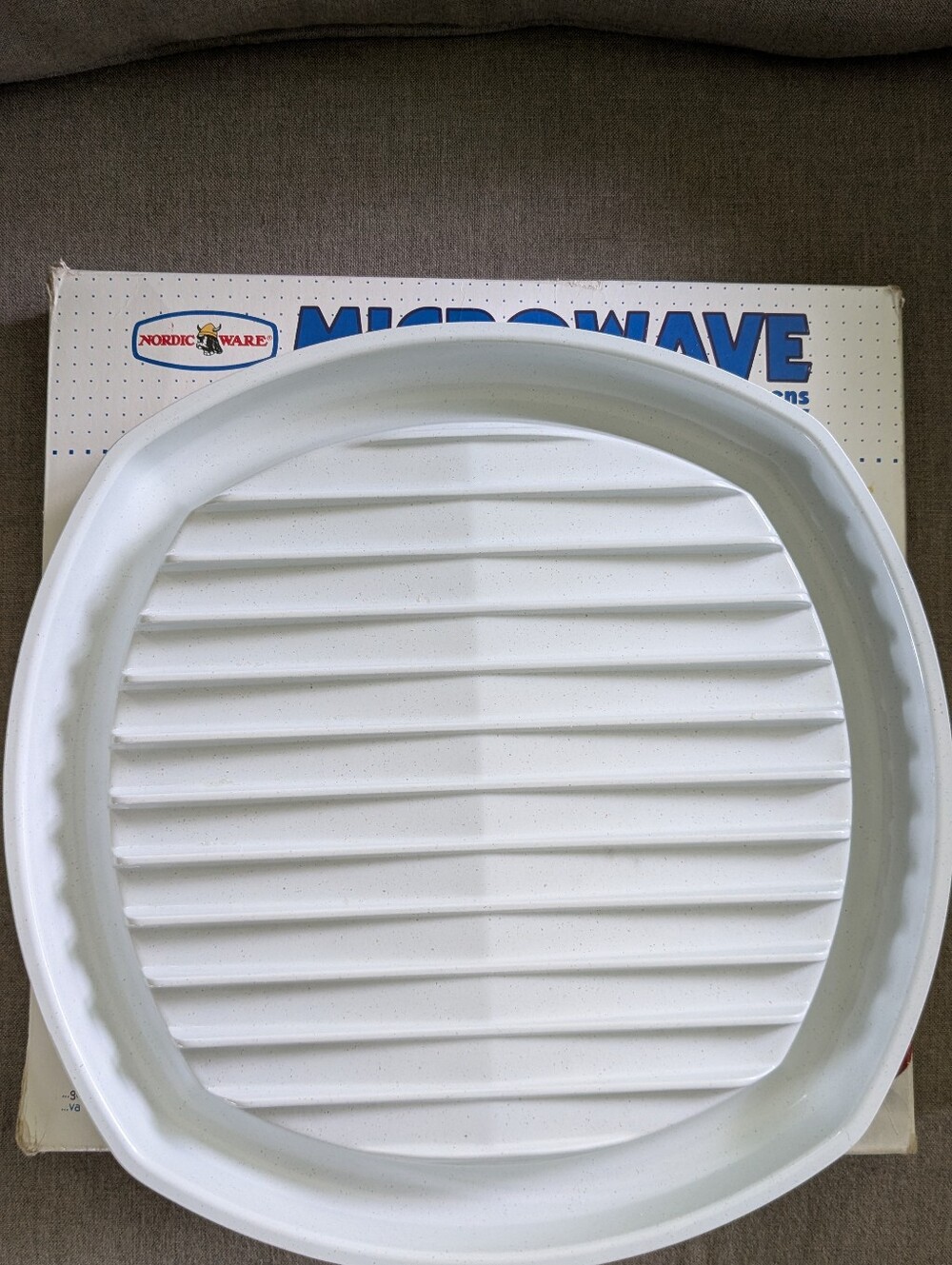 Nordic Ware White Microwave Grill Plate